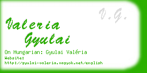 valeria gyulai business card